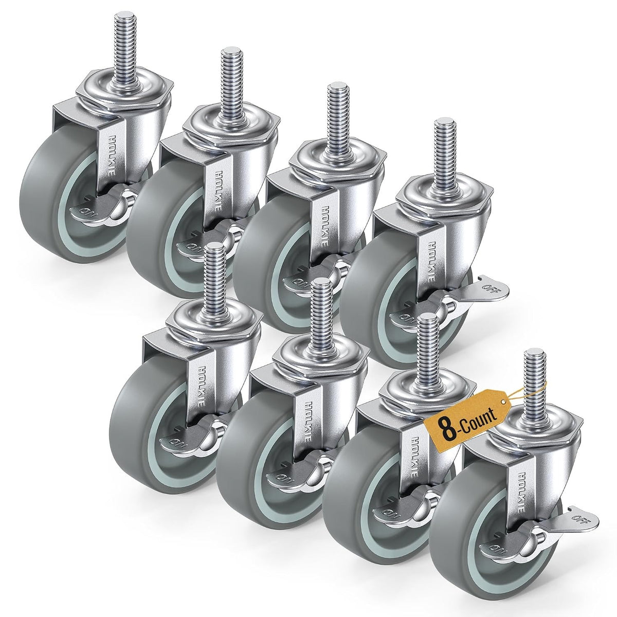 Caster Wheels 3 inch Locking Casters Set of 4