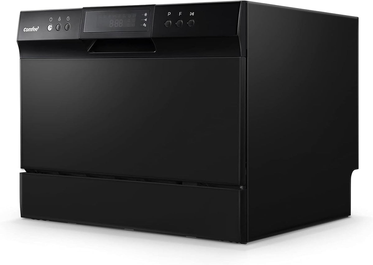 Countertop Dishwasher, Energy Star Portable Dishwasher, 6 Place Settings & 8 Washing Programs, Speed