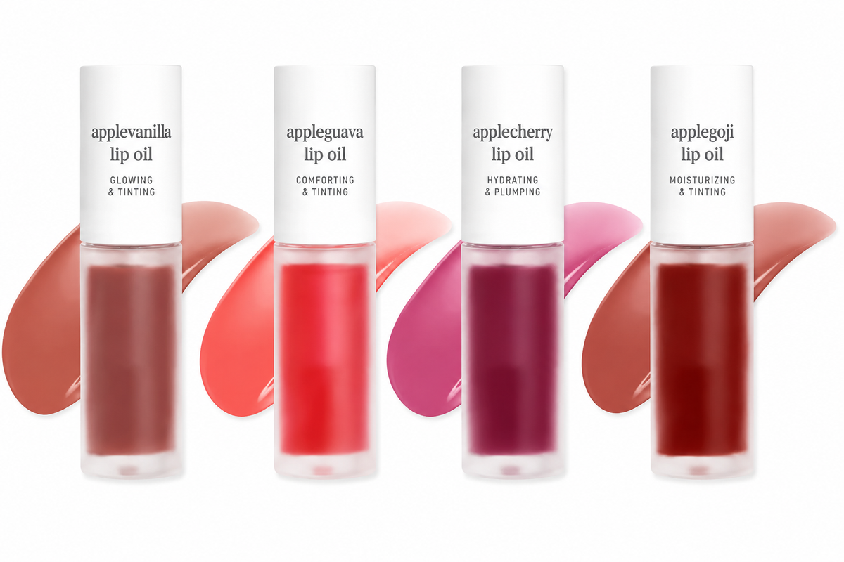 Apple Lip Oil + Lip Stain | Glossy, Tinted & Long-Lasting Moisturizing Lip Care