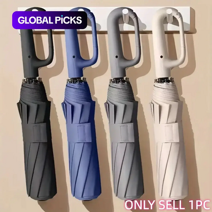 Automatic Folding Umbrella – Windproof & Waterproof | Compact Travel Umbrella for Men & Women