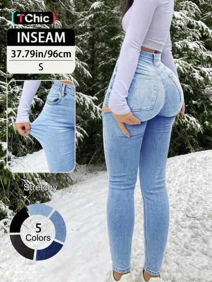 Women's High-Waisted Slim-Fit Jeans | Button Fly