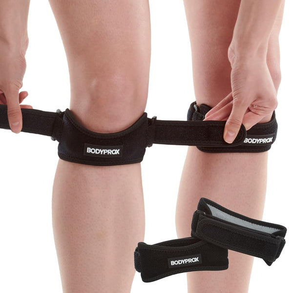 Patella Tendon Knee Strap 2 Pack, Knee Pain Relief Support Brace | Hiking, Soccer, Basketball, Running, Jumpers Knee, Tennis, Tendonitis, Volleyball & Squats