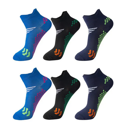 INNENS Compression Ankle Socks 3 Pairs – 8-15 mmHg Athletic Low Cut for Men & Women