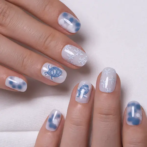 CurvLife 30-Piece Short Squoval Press-On Nails