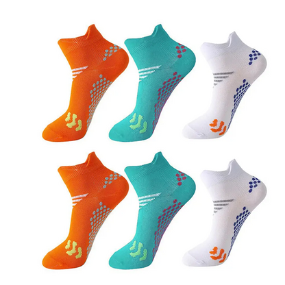 INNENS Compression Ankle Socks 3 Pairs – 8-15 mmHg Athletic Low Cut for Men & Women