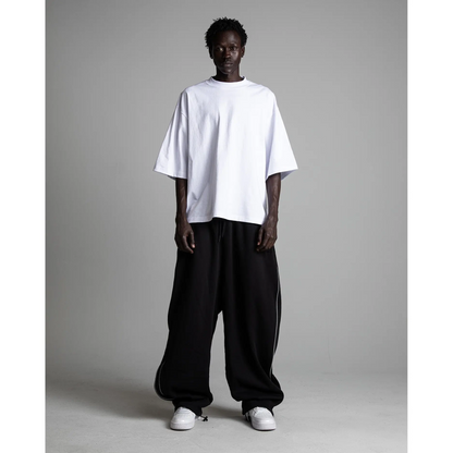 7.5oz Heavyweight Oversized Cropped T-Shirt | Streetwear Cotton Tee
