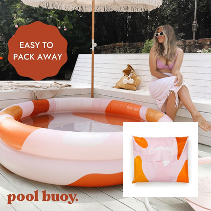 Round Inflatable Pool - Family Swimming Pool for Kids