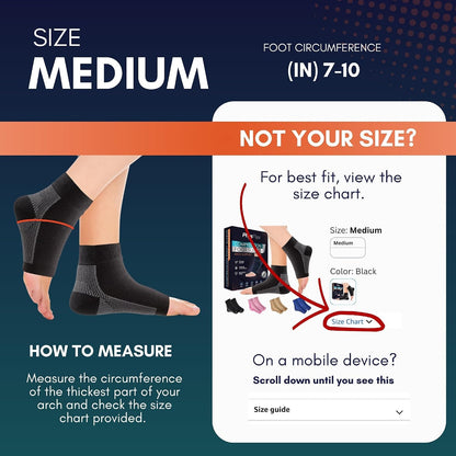 Ankle Brace Socks - Ankle Compression Sleeve - Foot Brace for Women & Men - Tendonitis & Arthritis Ankle Support Sports Running