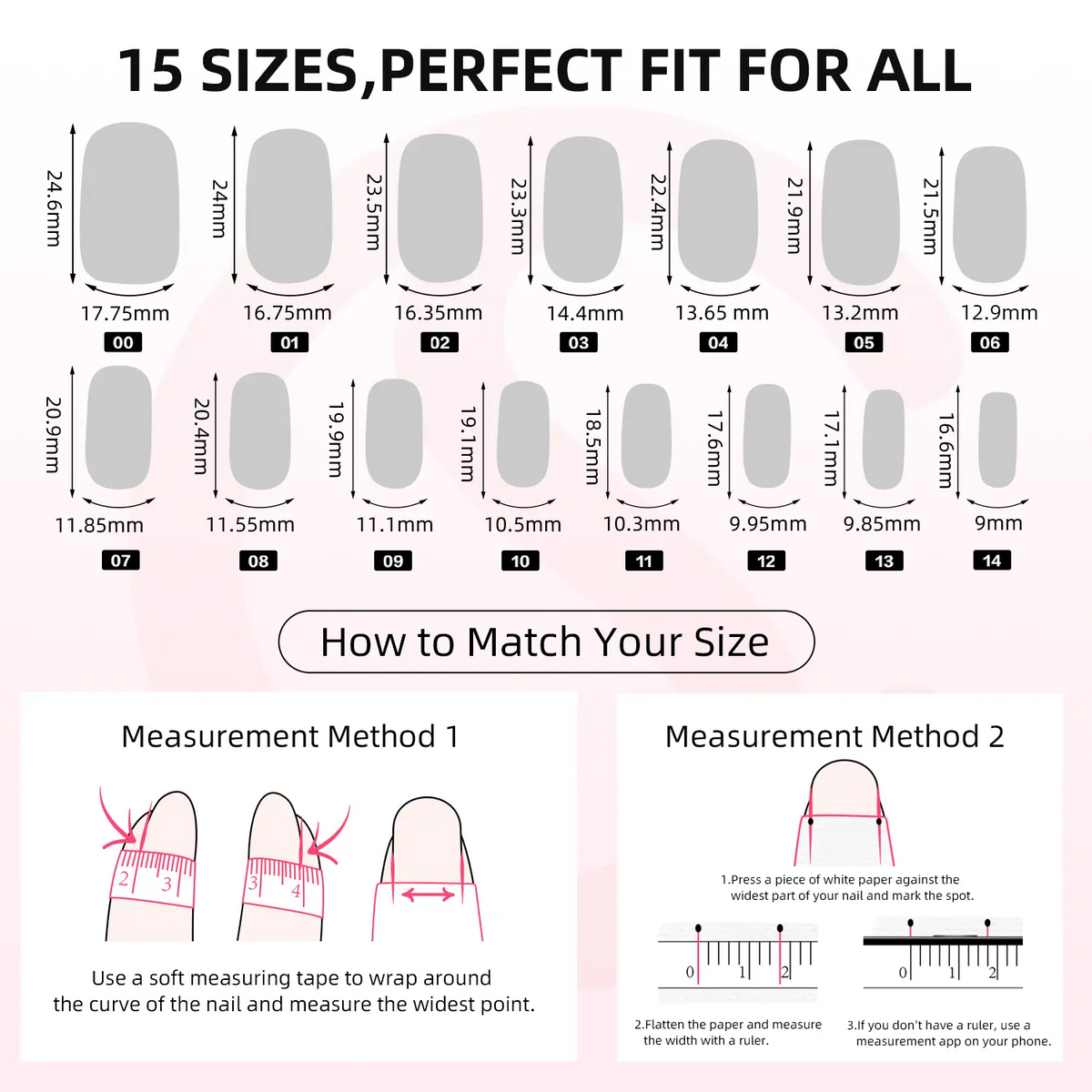 CurvLife 32-Piece Autumn Press-On Nails, Short Reusable Set