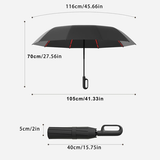 Automatic Folding Umbrella – Windproof & Waterproof | Compact Travel Umbrella for Men & Women