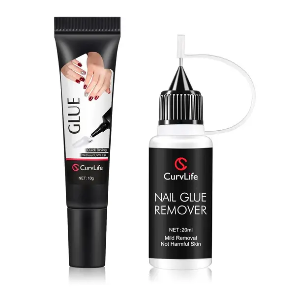 CurvLife 30-Piece Short Squoval Press-On Nails