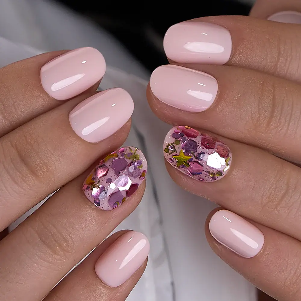 CurvLife 30-Piece Short Squoval Press-On Nails