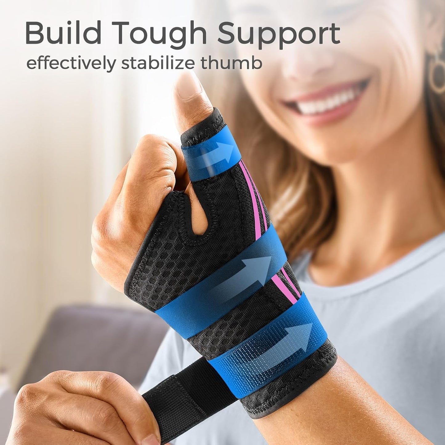 Ergonomical Thumb Brace Right Hand or Left Hand for Arthritis Pain and Support, Thumb Splint for Trigger Thumb, Thumb Support for De Quervains Tenosynovitis