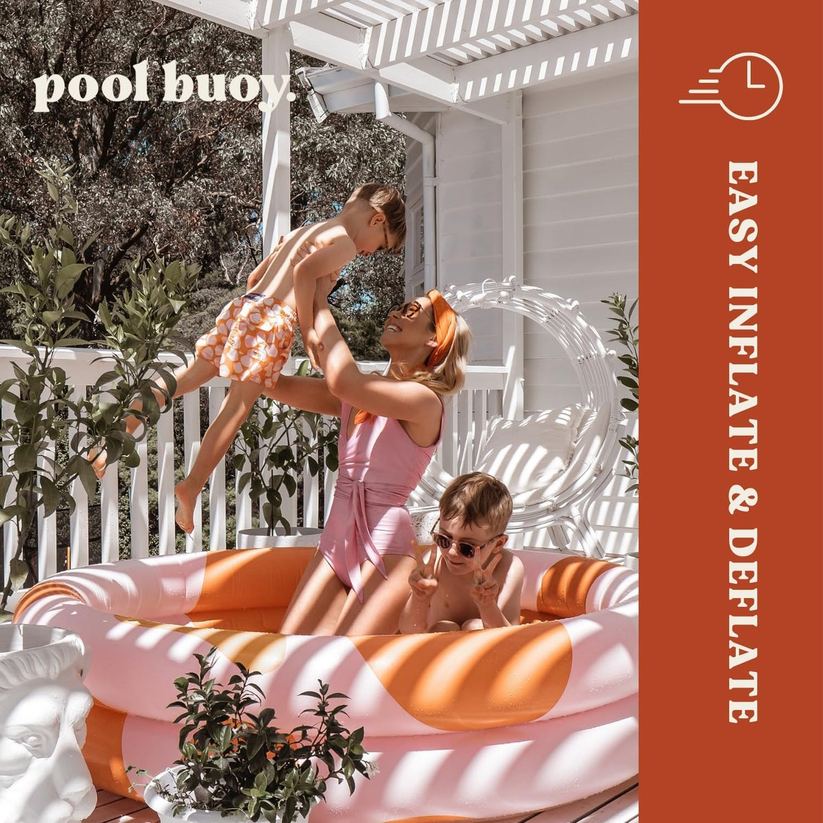 Round Inflatable Pool - Family Swimming Pool for Kids