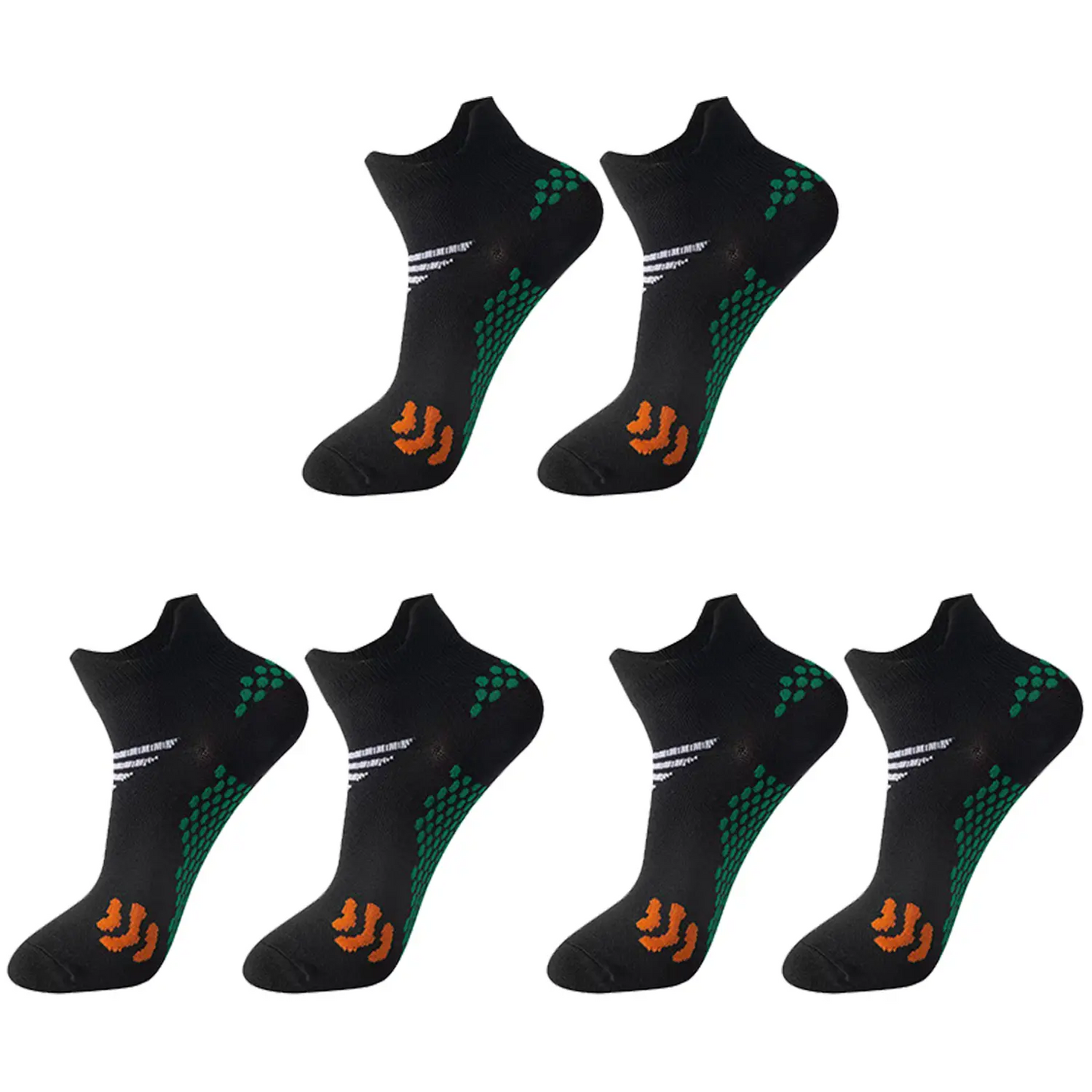 INNENS Compression Ankle Socks 3 Pairs – 8-15 mmHg Athletic Low Cut for Men & Women