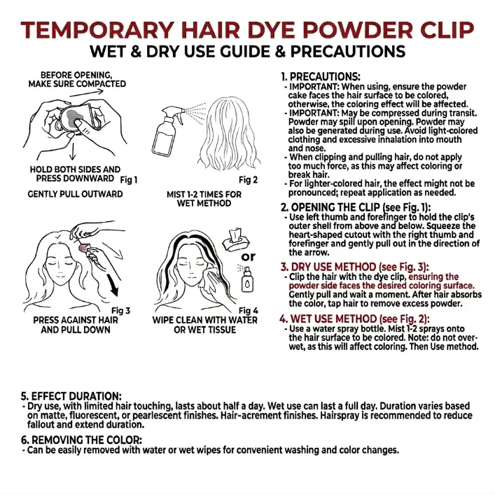 Temporary Hair Chalk & Glitter Set | Washable Color