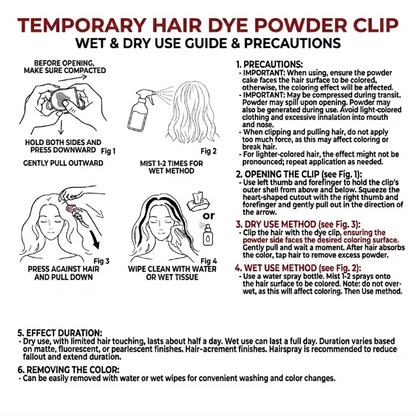 Temporary Hair Chalk & Glitter Set | Washable Color