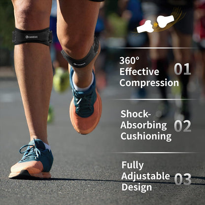 2 Pack Patella Tendon Knee Straps, Knee Brace for Women & Men with Extra Straps, Patella Bands for Pain Relief, Osgood Schlatter, Jumper’s Knee, Tendonitis, Running, Basketball, Volleyball