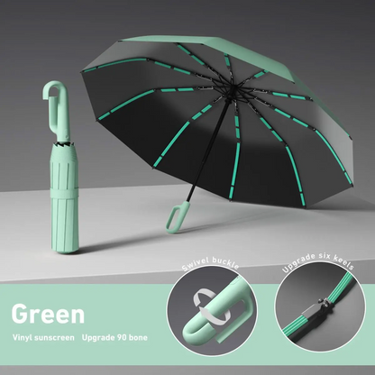 Automatic Folding Umbrella – Windproof & Waterproof | Compact Travel Umbrella for Men & Women