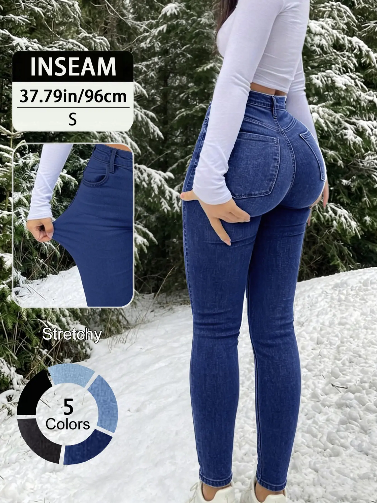 Women's High-Waisted Slim-Fit Jeans | Button Fly