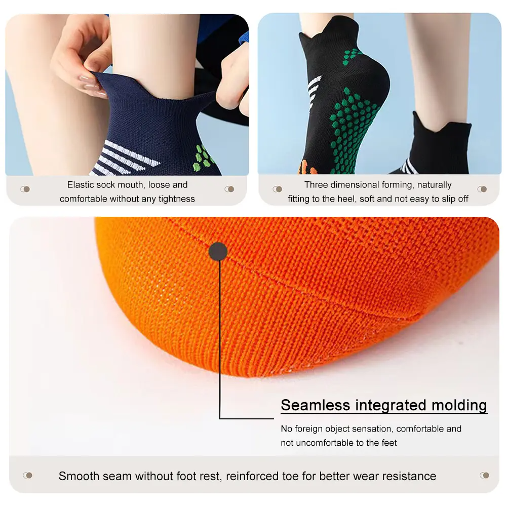 INNENS Compression Ankle Socks 3 Pairs – 8-15 mmHg Athletic Low Cut for Men & Women