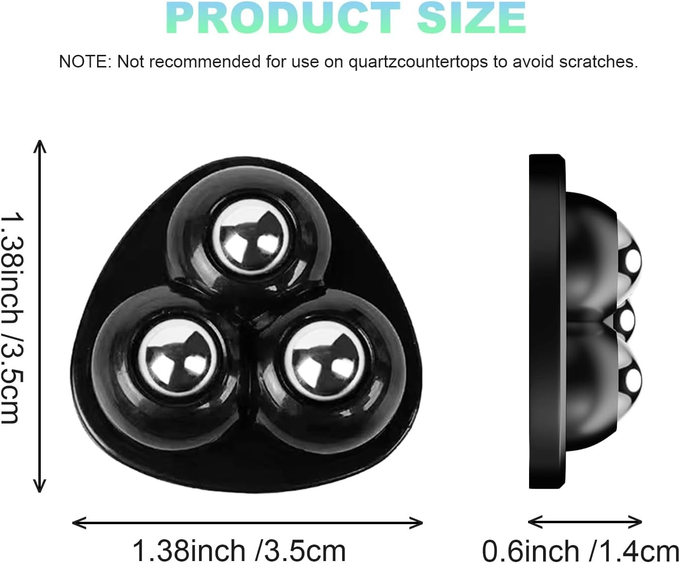 Self Adhesive Appliance Sliders 8 Pack Kitchen & Furniture Rollers