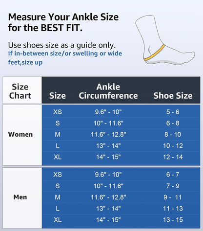 Slim-Fit Ankle Brace for Sprained Ankle, Quick Lace Up Ankle Support for Women Men with 2 Auto-Shaped Pads, Air Fabric Cool Ankle Stabilizer for Injury Recover, Running,Sports