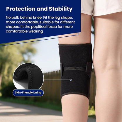 Knee Brace for Pain Relief & Meniscus Tear – Adjustable Support with Patella Gel Pad & Spring Stabilizers