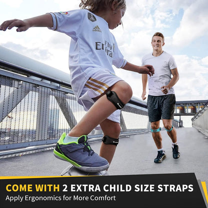 2 Pack Patella Tendon Knee Straps, Knee Brace for Women & Men with Extra Straps, Patella Bands for Pain Relief, Osgood Schlatter, Jumper’s Knee, Tendonitis, Running, Basketball, Volleyball