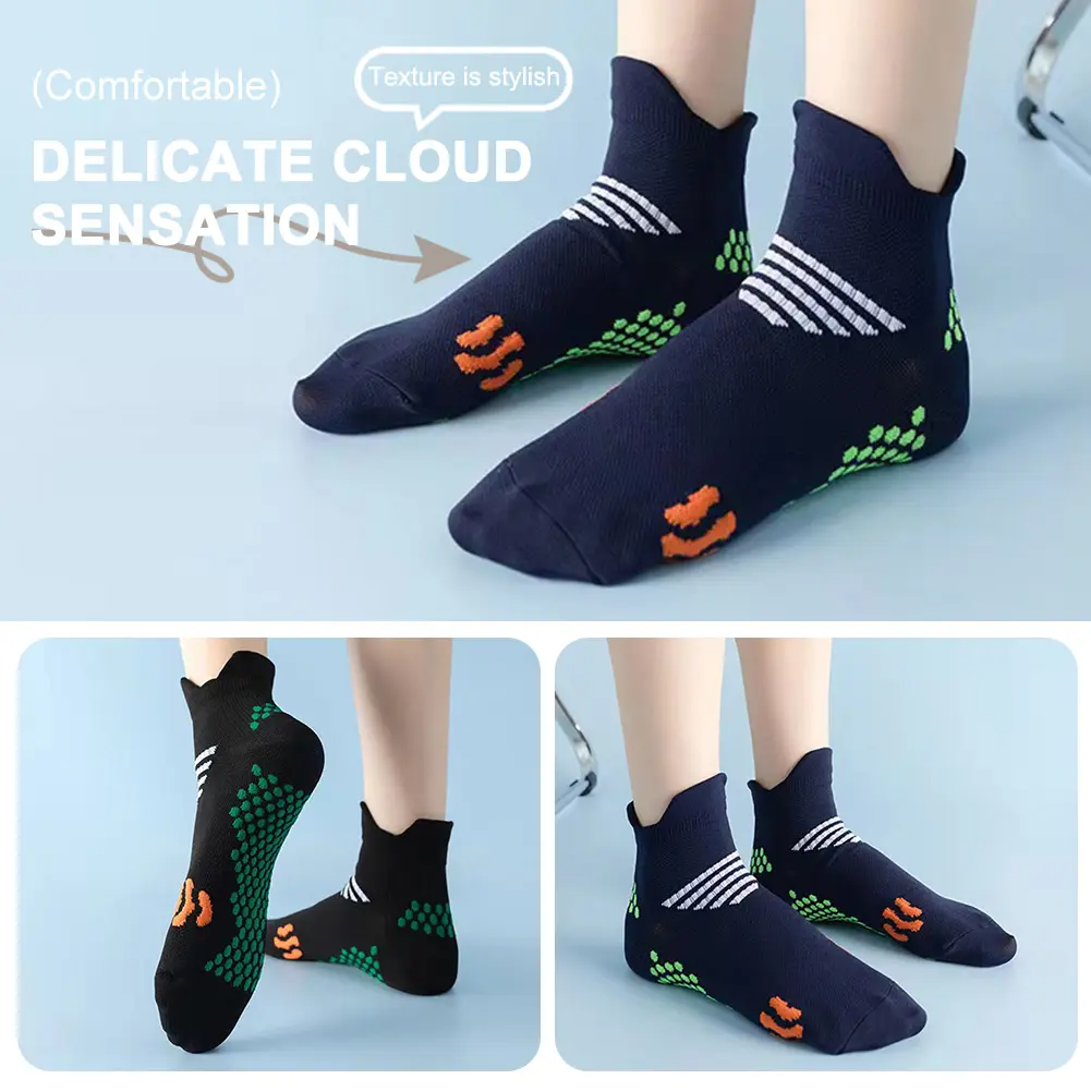 INNENS Compression Ankle Socks 3 Pairs – 8-15 mmHg Athletic Low Cut for Men & Women