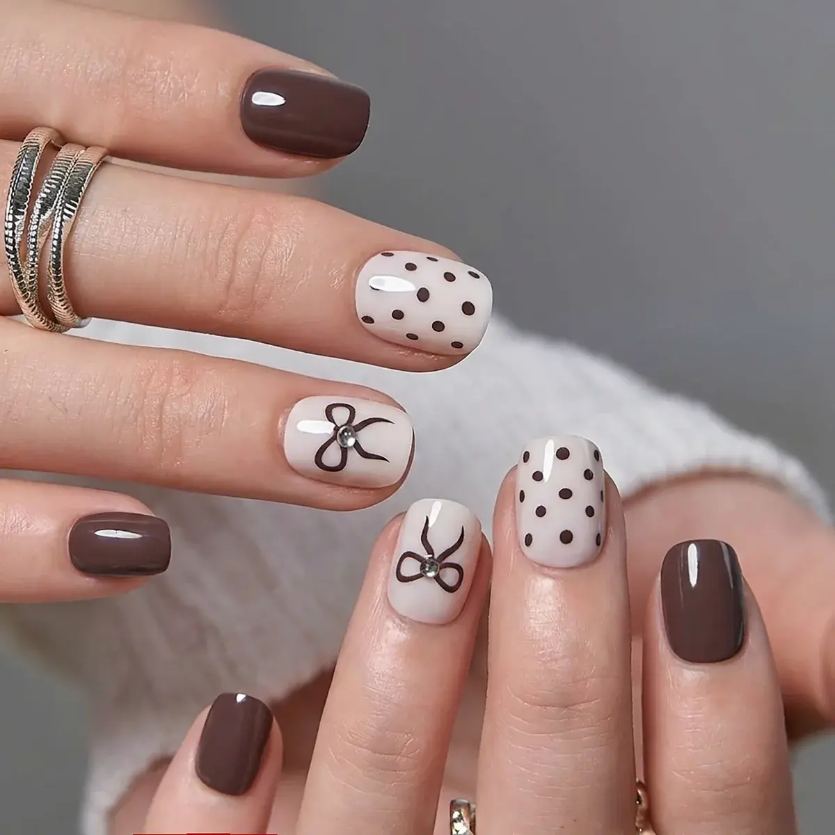 CurvLife 30-Piece Short Squoval Press-On Nails