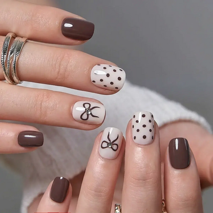 CurvLife 30-Piece Short Squoval Press-On Nails