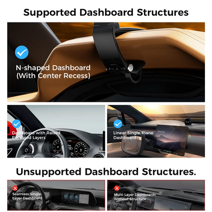Magnetic Car Phone Mount – 360° Hands-Free Holder | MagSafe Compatible iPhone 17/16/15/14/13/12