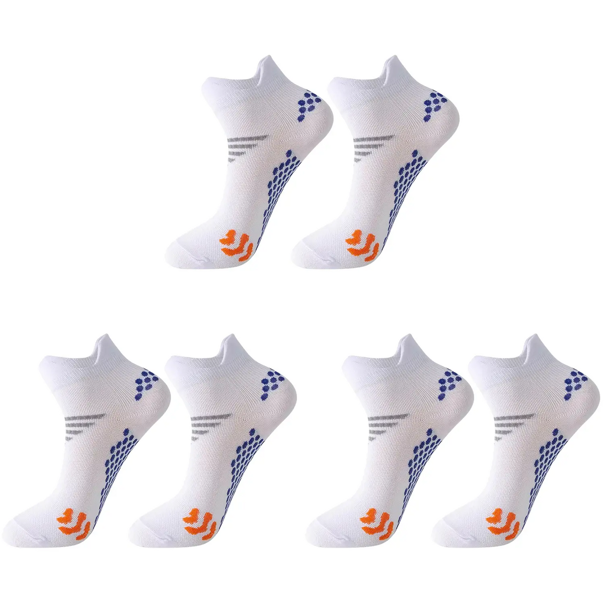 INNENS Compression Ankle Socks 3 Pairs – 8-15 mmHg Athletic Low Cut for Men & Women