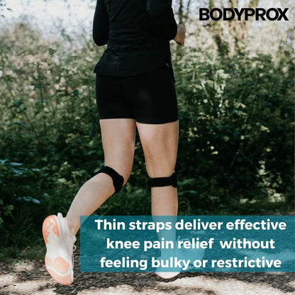 Patella Tendon Knee Strap 2 Pack, Knee Pain Relief Support Brace | Hiking, Soccer, Basketball, Running, Jumpers Knee, Tennis, Tendonitis, Volleyball & Squats