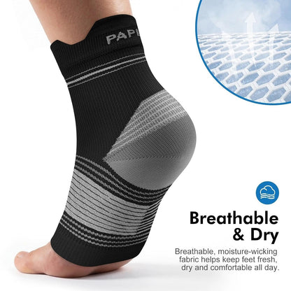 Plantar Fasciitis Socks for Men & Women, Ankle Brace Compression Socks with Arch Support for Achilles Tendonitis, Heel Pain, Swelling & Arthritis Relief, Black