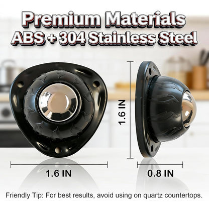 Heavy Duty Self Adhesive Furniture Casters 4 Pack Stick-On Swivel Wheels