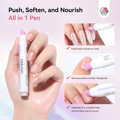 SAVILAND Cuticle Remover Pen 2-Pack | Ceramic Tip