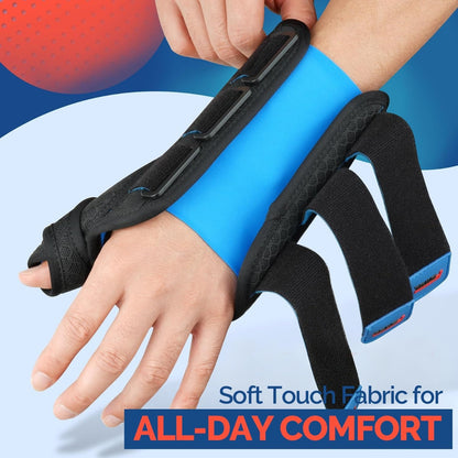 Carpal Tunnel Wrist Brace Night Support, Thumb Spica Splint Right Hand for De Quervains Tenosynovitis