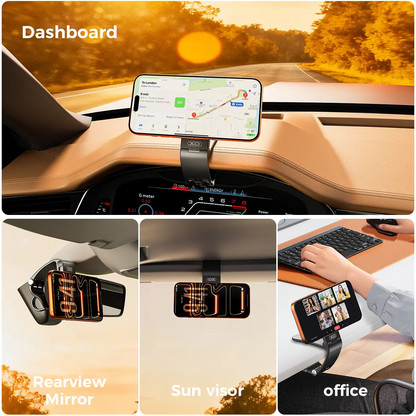 Magnetic Car Phone Mount – 360° Hands-Free Holder | MagSafe Compatible iPhone 17/16/15/14/13/12