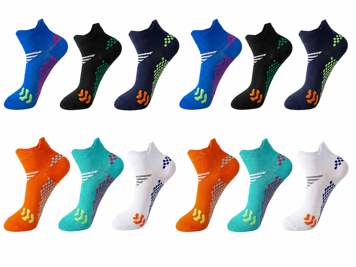 INNENS Compression Ankle Socks 3 Pairs – 8-15 mmHg Athletic Low Cut for Men & Women